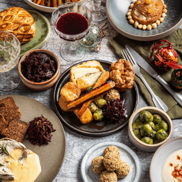 The Christmas Day Vegetarian Menu (V)